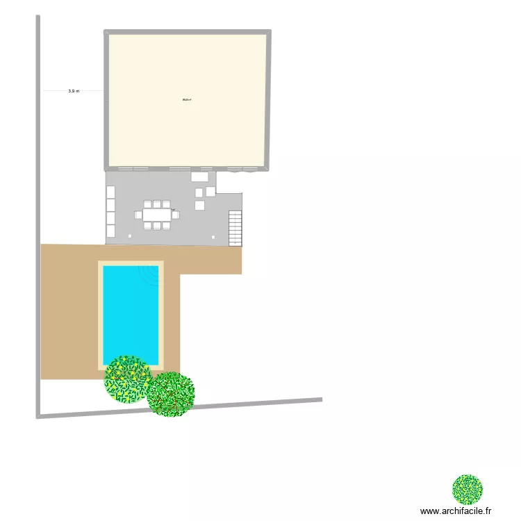 Plan 2. Plan de 1 et 86 m² Plan 2. Plan de 1 et 86 m²