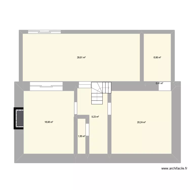 saint come. Plan de 7  et 84 m²