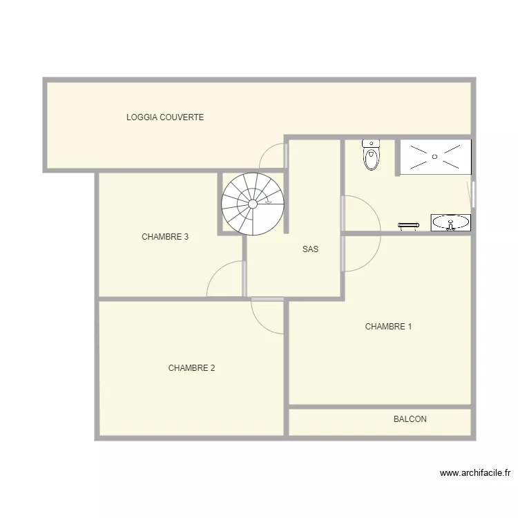 etage auda PROJET 1. Plan de 