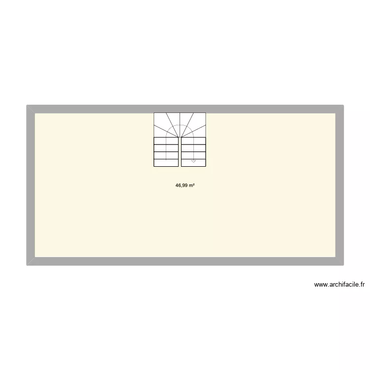 Maison Châtelaudren Grenier. Plan de 1 et 47 m² Maison Châtelaudren Grenier. Plan de 1 et 47 m²