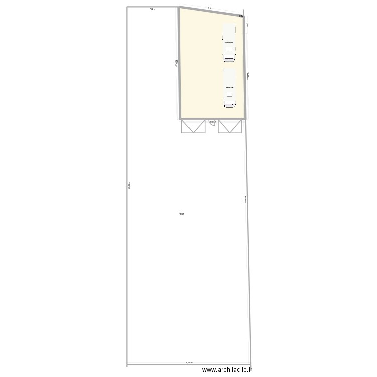 archi 1. Plan de 2 pièces et 808 m2