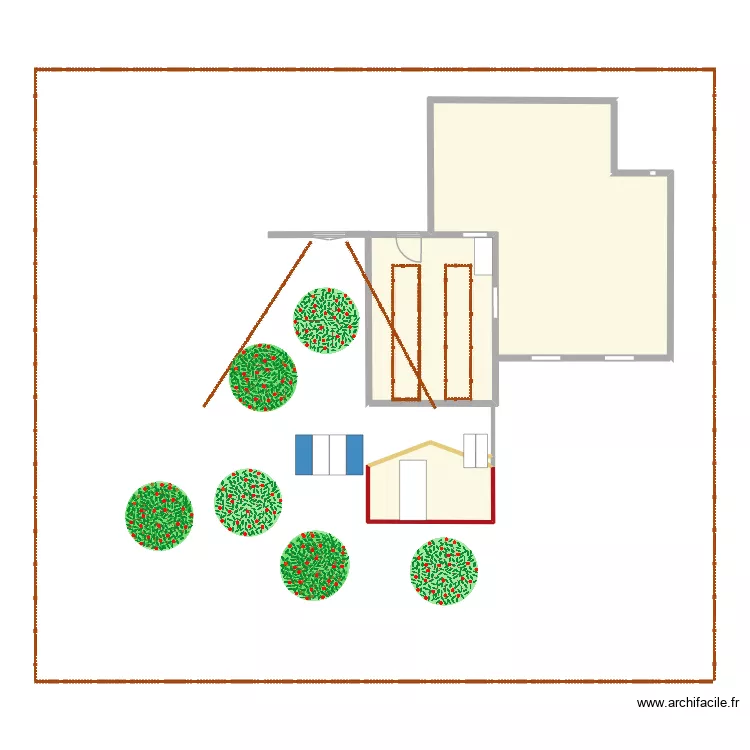 DESSUS TERUSSE. Plan de 4 et 67 m² DESSUS TERUSSE. Plan de 4 et 67 m²