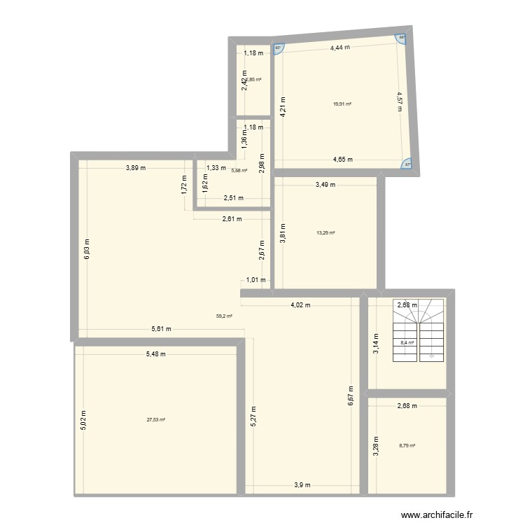 ETAGE 1. Plan de 0 pièce et 0 m2