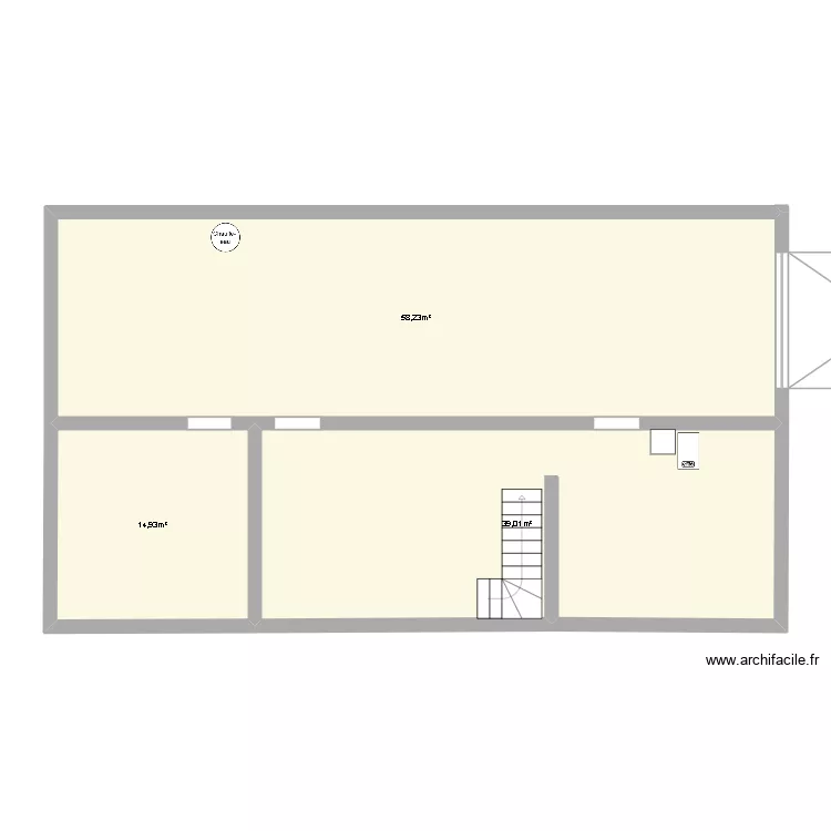 SOUS SOL LONGUENESSE. Plan de 3 pièces et 112 m² SOUS SOL LONGUENESSE. Plan de 3 pièces et 112 m²
