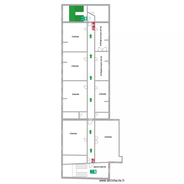 plans Jemappes +3. Plan de 4  et 251 m²
