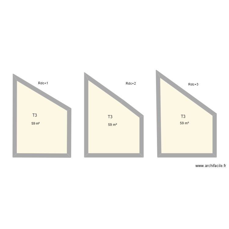 ayd. Plan de 3 pièces et 42 m2