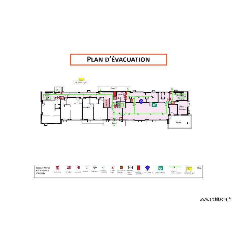 rez de chaussee cuisine mottet. Plan de 0 pièce et 0 m2