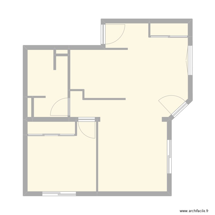 maxilly. Plan de 7 pièces et 50 m2