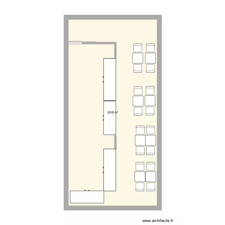 brouillon boutique. Plan de 1 Pièce et 57 m² brouillon boutique. Plan de 1 Pièce et 57 m²
