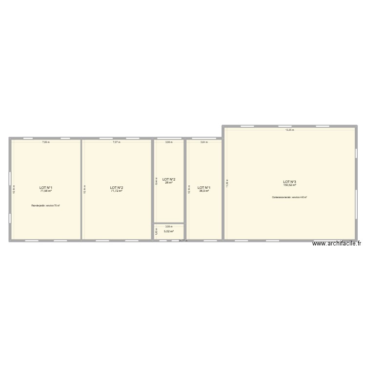 LES GAZOUILLIS PROJET V2. Plan de 6 pièces et 362 m2