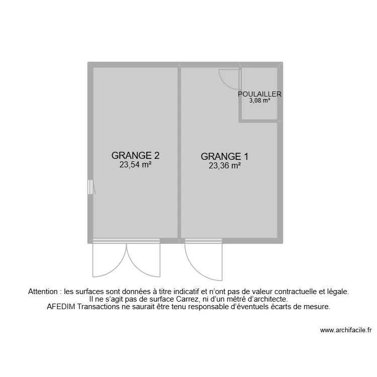 BI 35081. Plan de 35  et 292 m²