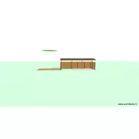 Abris a bois 3D + Terrasse