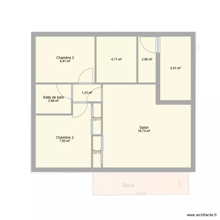 ICHANE - Corbeil. Plan de 10  et 49 m²