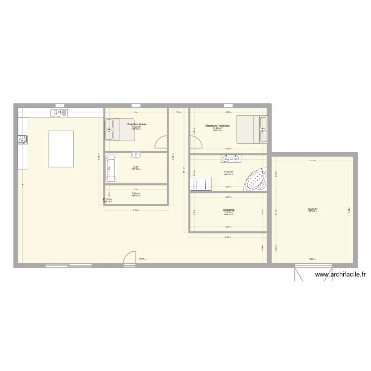Futur maison idee. Plan de 8 Pièces et 193 m² Futur maison idee. Plan de 8 Pièces et 193 m²