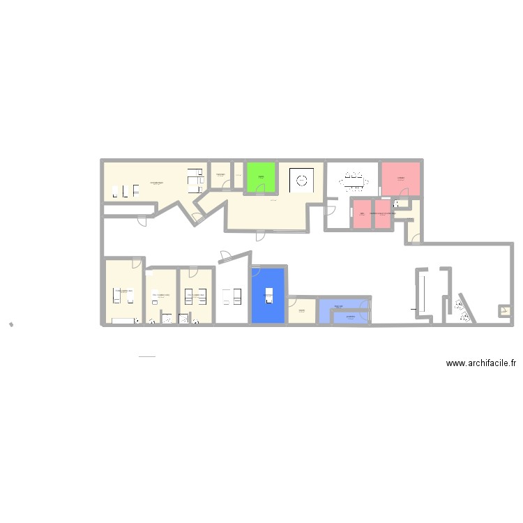 day spa. Plan de 0 pièce et 0 m2