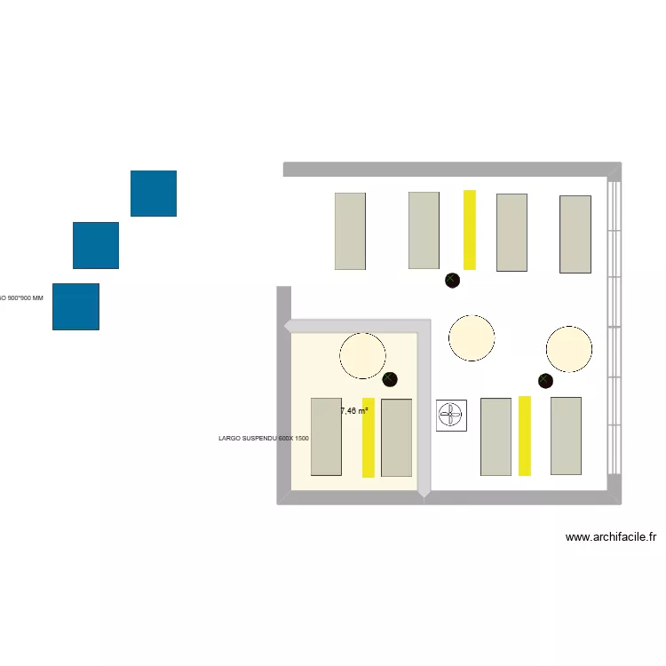 CESI - BATIMENT 2 - A. Plan de 1  et 7 m²