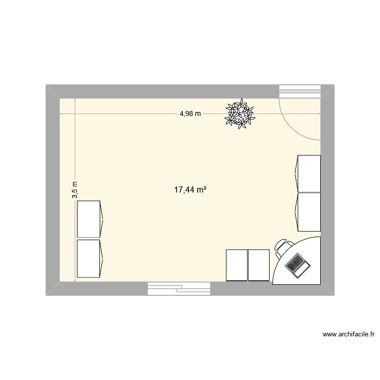 BUREAU. Plan de 0 pièce et 0 m2 BUREAU. Plan de 0 pièce et 0 m2