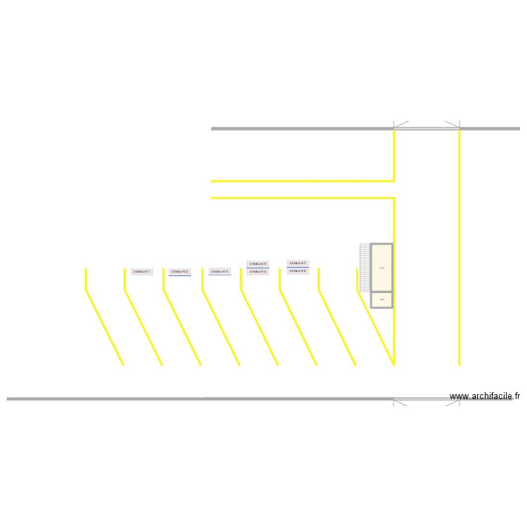 Atelier 2.0 Aix. Plan de 2 pièces et 23 m2