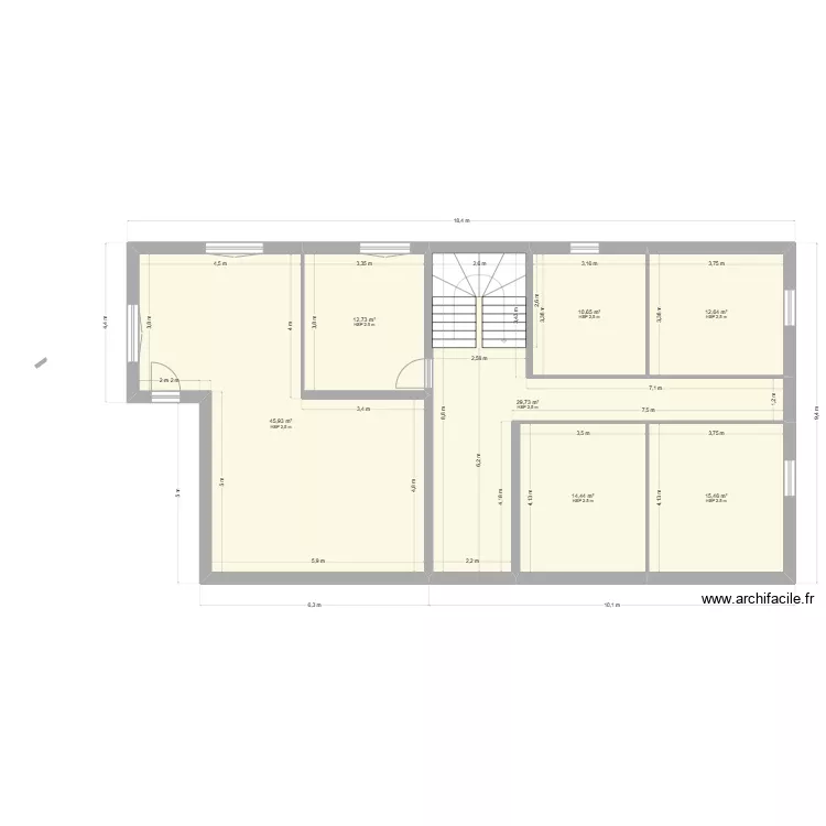 MARENNEs ETAGE. Plan de 
