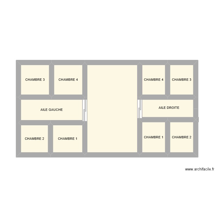 DP TYPE. Plan de 10 pièces et 37 m2