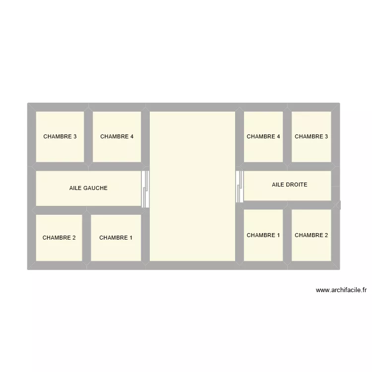 DP TYPE. Plan de 10 pièces et 37 m²