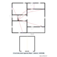 Circuit des prises logement Major + Débarra / ADROME