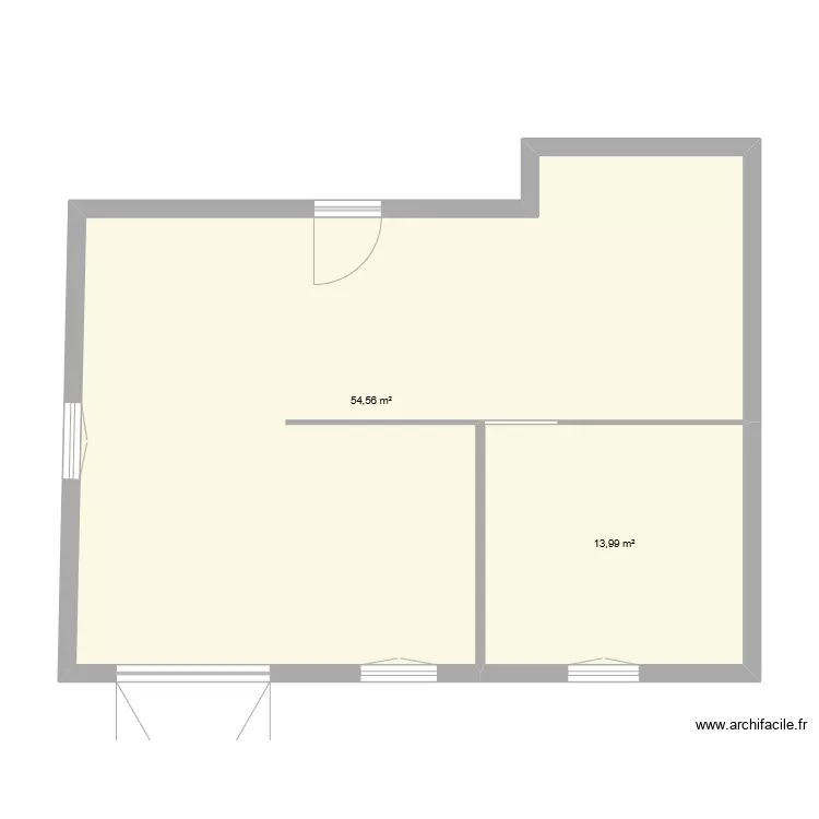 PLAN SURFACE ACTUEL. Plan de 