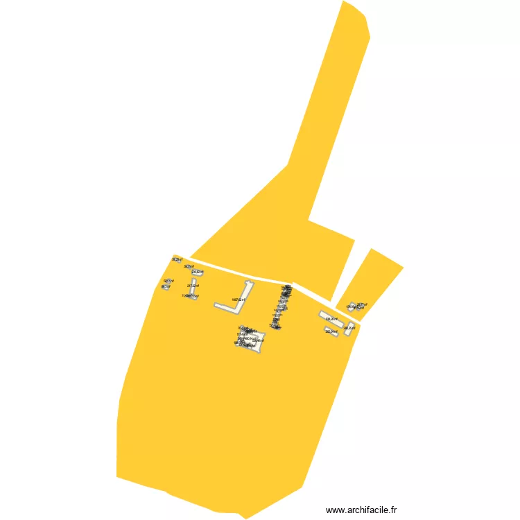 domaine Castelnau modifi&eacute;. Plan de 