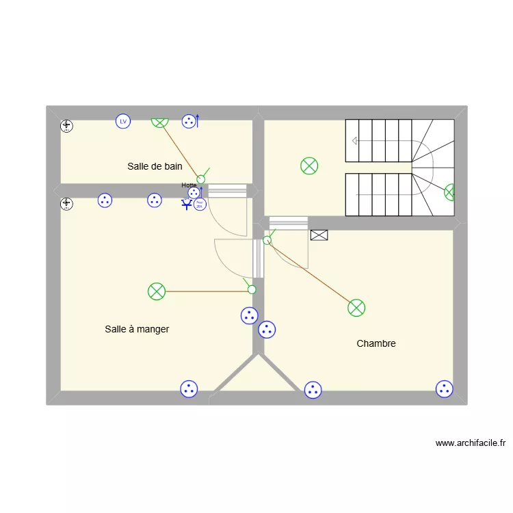 1er &eacute;tage. Plan de 