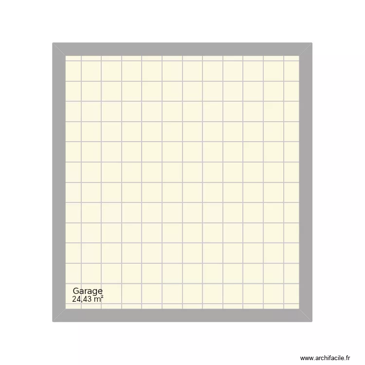 Maison. Plan de 1  et 24 m²