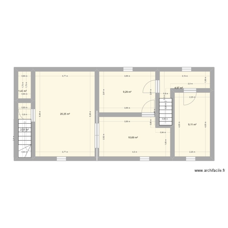 maison actuel . Plan de 0 pièce et 0 m2