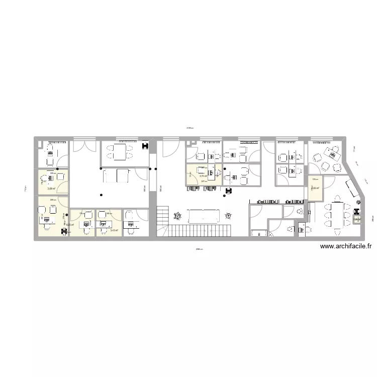 cabinet d'avocat. Plan de 