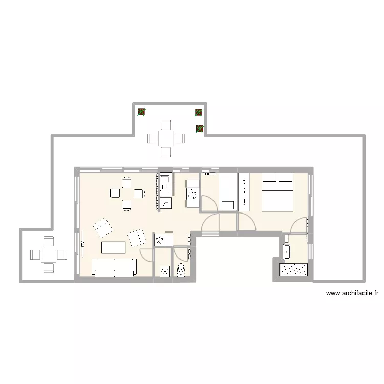 ROYAN meublé HE. Plan de 6 et 50 m² ROYAN meublé HE. Plan de 6 et 50 m²