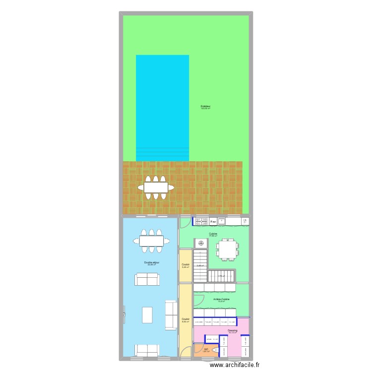 CDS - PRO - RDC v2. Plan de 10 pièces et 239 m2