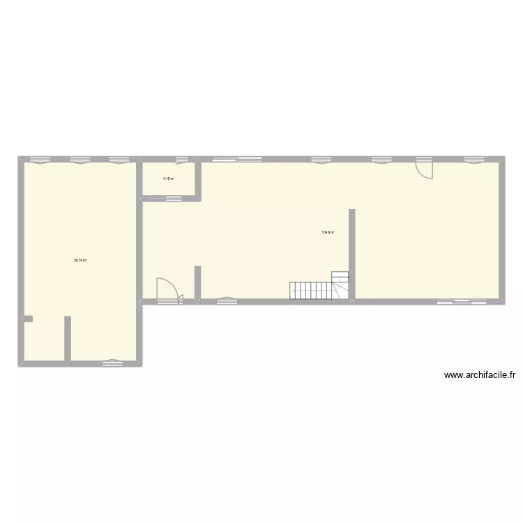Saligny 23-03. Plan de 3 et 160 m² Saligny 23-03. Plan de 3 et 160 m²
