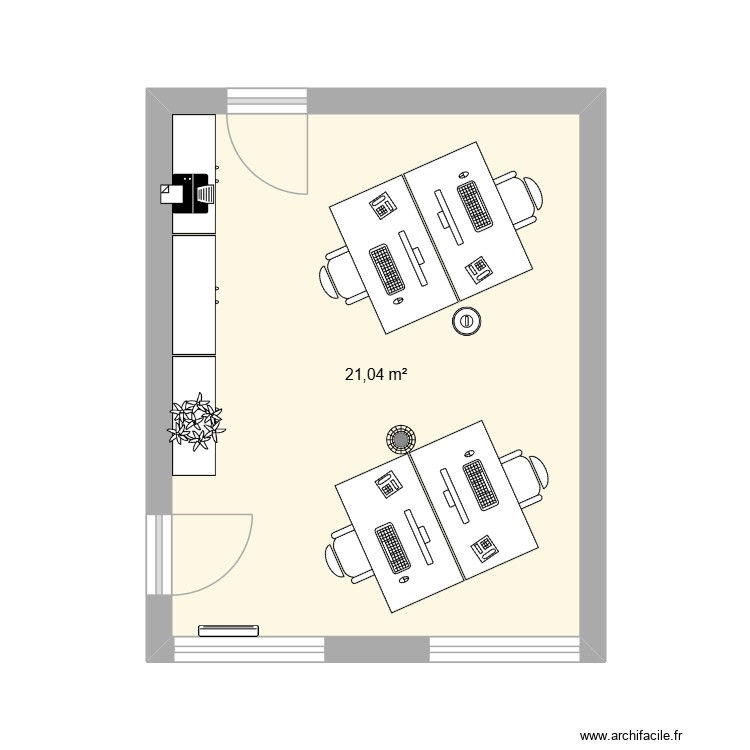 Bureau RH 1. Plan de 0 pièce et 0 m2