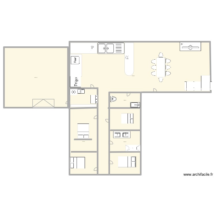 Maison. Plan de 0 pièce et 0 m2