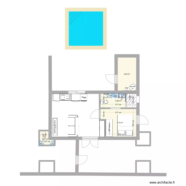 .Studio. Plan de 