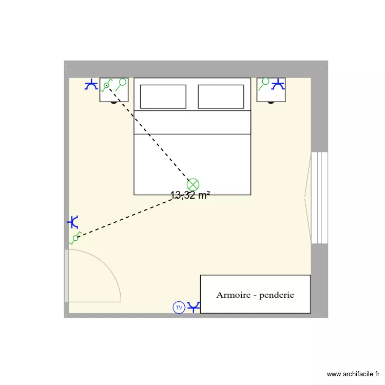 activite3chambre . Plan de 