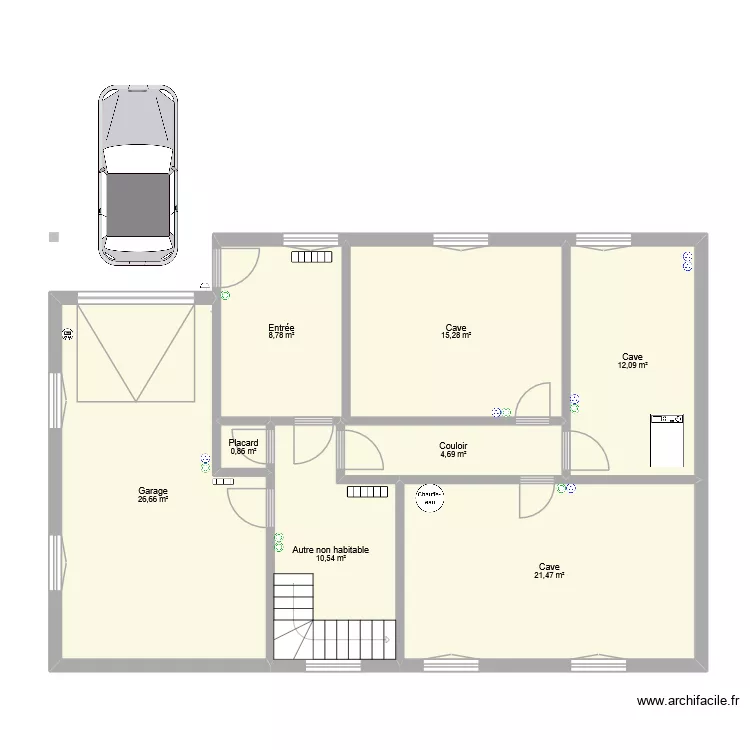 Mistral. Plan de 8  et 100 m²