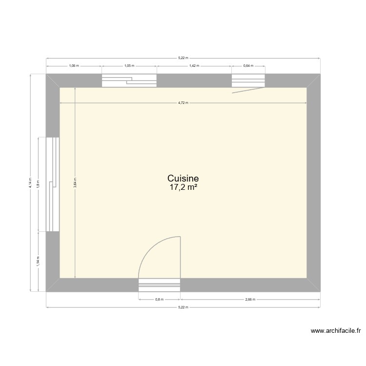 cuisine Rancogne. Plan de 0 pièce et 0 m2