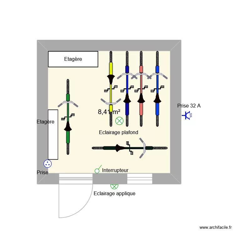 Abri vélo. Plan de 1 et 8 m² Abri vélo. Plan de 1 et 8 m²