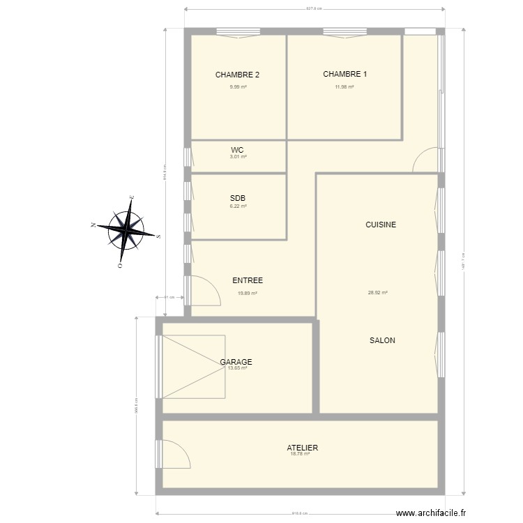 PLAN  M LALAINNE. Plan de 8 pièces et 112 m2