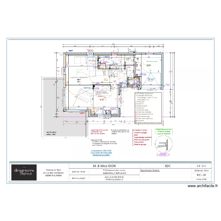 KSON RDC . Plan de 