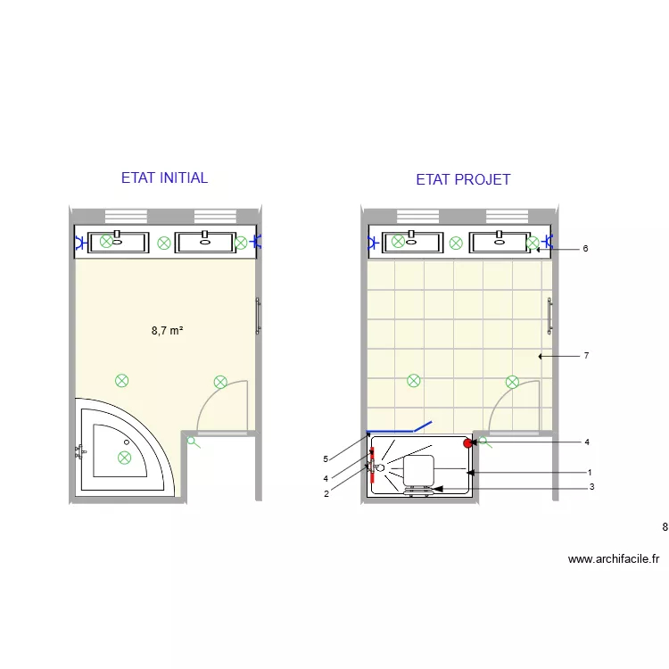 GREGORI. Plan de 2 et 18 m² GREGORI. Plan de 2 et 18 m²