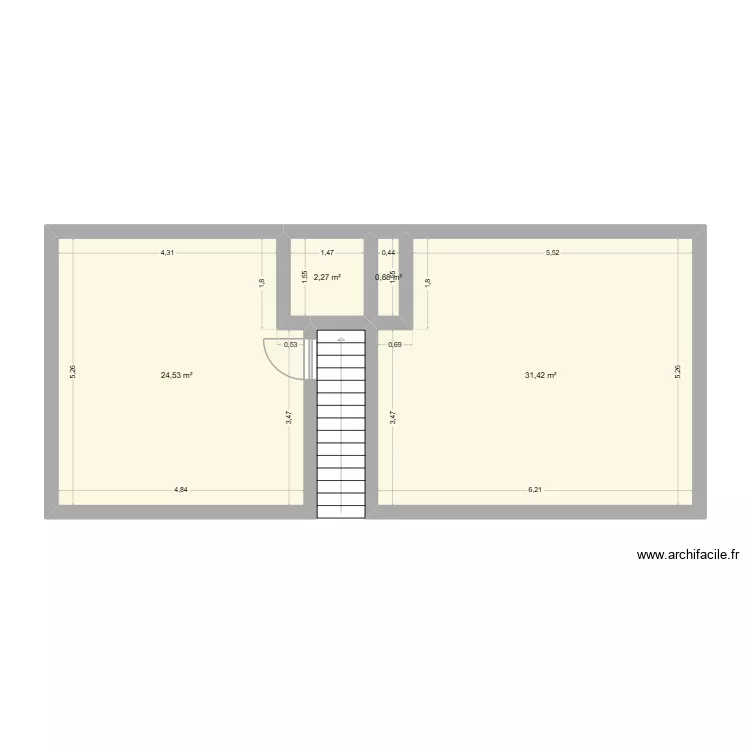 haut achenheim. Plan de 4 Pièces et 59 m² haut achenheim. Plan de 4 Pièces et 59 m²