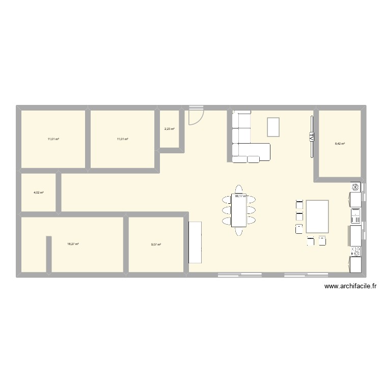 MAISON. Plan de 0 pièce et 0 m2