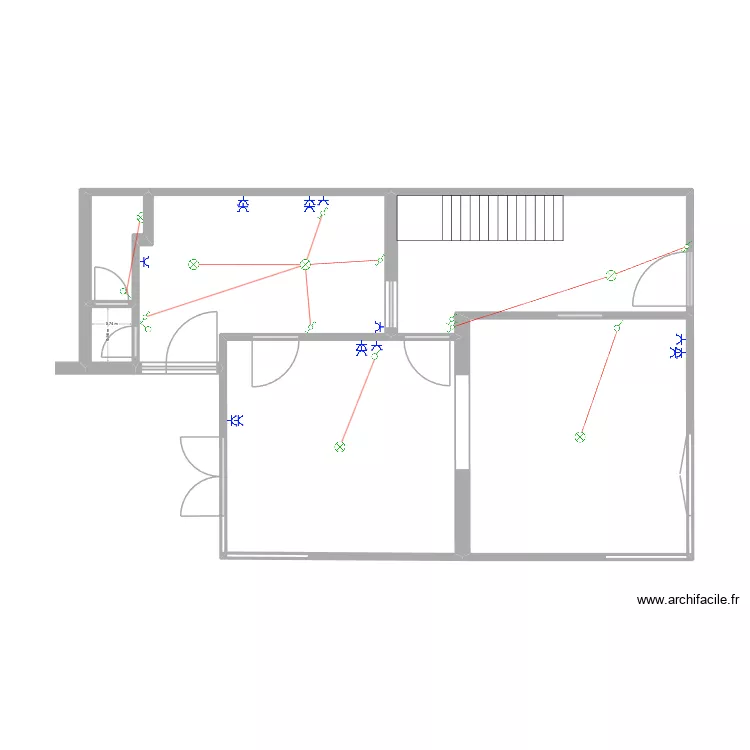 Base RDC 1. Plan de 6  et 56 m²