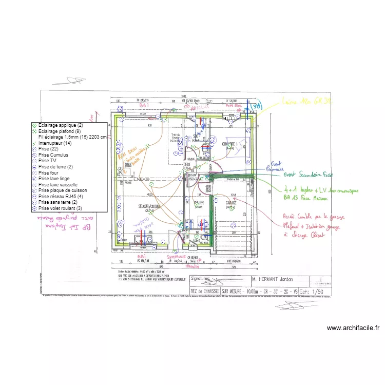 HERMANT RDC ELEC. Plan de 