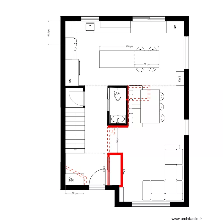 Godin 2. Plan de 2 et 60 m² Godin 2. Plan de 2 et 60 m²